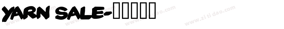 Yarn Sale字体转换